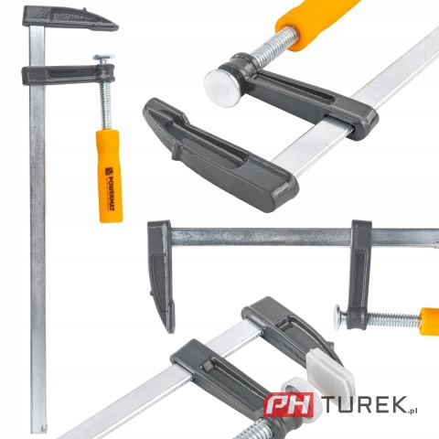 ŚCISK STOLARSKI ŚRUBOWY ZACISK 300x50 MM TYP F PM-SSS-12T