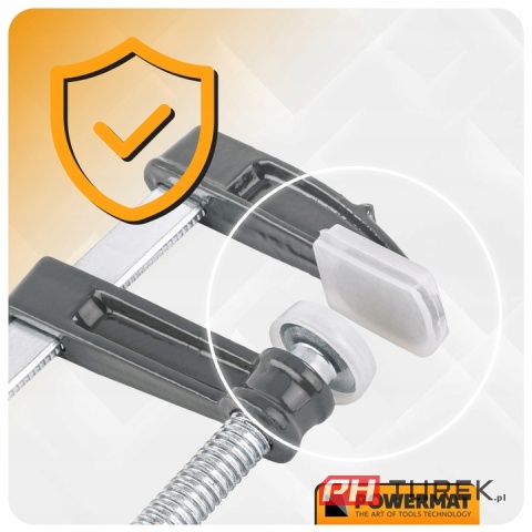 ŚCISK STOLARSKI ŚRUBOWY ZACISK 300x50 MM TYP F PM-SSS-12T