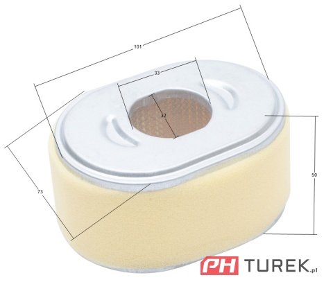 Filtr powietrza do honda gx110 gx120 kompletny 17210-ZE0-822