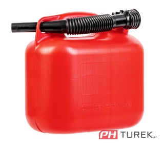 Kanister zbiornik jednokomorowy 5l czerwony na paliwo benzynę Cedrus