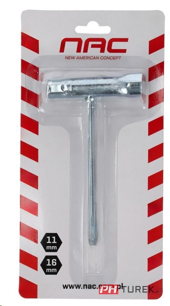 Klucz NAC do kos i pilarek 11/16 ze śrubokrętem płaskim do pił spalinowych