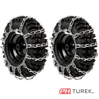 Komplet Łańcuchów 13x4.10x10 2szt łańcuch do śniegu przyczepka odśnieżarka