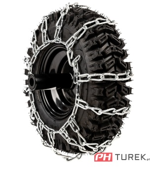 Komplet Łańcuchów 15x6.5x7 2szt łańcuch do śniegu przyczepka odśnieżarka