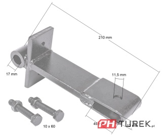 Łącznik przystawek CEDRUS glebogryzarki GL01 GL06