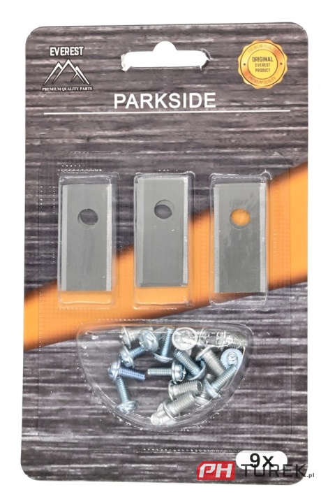 Nożyki 36mm kosiarki robota Parkside 9szt + śruby M4 oraz M5