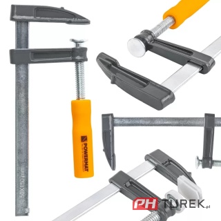 ŚCISK STOLARSKI ŚRUBOWY ZACISK 150x50 MM TYP F PM-SSS-6T