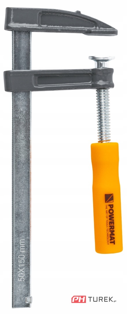 ŚCISK STOLARSKI ŚRUBOWY ZACISK 150x50 MM TYP F PM-SSS-6T