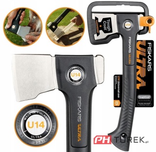 Siekiera uniwersalna Fiskars Ultra U14 ciesielska do drewna mała lekka