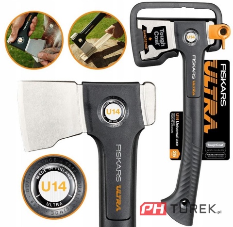 Siekiera uniwersalna Fiskars Ultra U14 ciesielska do drewna mała lekka