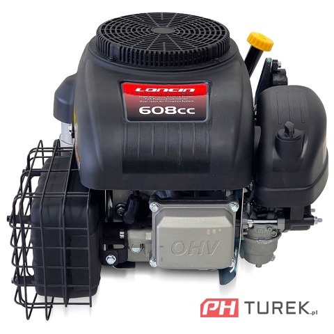 Silnik Loncin LC1P96F-A wał pionowy 25,4 mm / 80 mm elekt rozruch 608 cm3