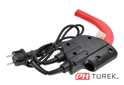 Wyłącznik włącznik kosiarki elektrycznej + przewód LE18-46-SI-G, LE16-SI-JT