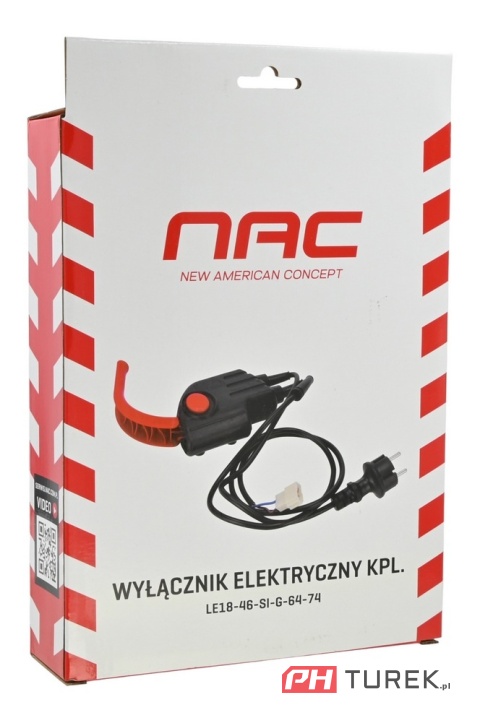 Wyłącznik włącznik kosiarki elektrycznej + przewód LE18-46-SI-G, LE16-SI-JT