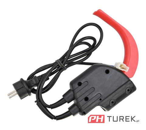 Wyłącznik włącznik kosiarki elektrycznej + przewód LE18-46-SI-G, LE16-SI-JT