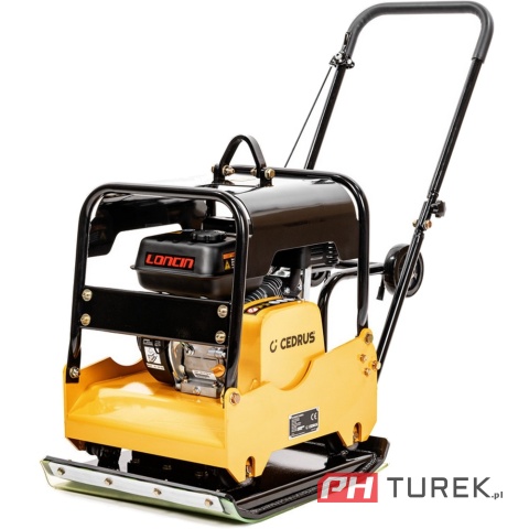 Zagęszczarka do gruntu Cedrus CEDZG120L płaskie krawędzie 55x50 120kg 25kN