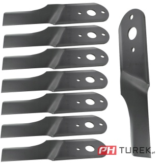 8 x nóż tnący kosiarki traktor mtd spider 25cm 742-0495 742-0495b 942-0495