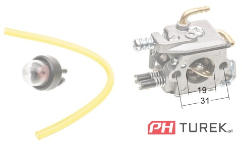 GAŹNIK PIŁY PILARKI SPALINOWEJ NAC SPS01-45 CS4500 CS5200 z pompką NO-CS38