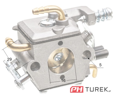 GAŹNIK PIŁY PILARKI SPALINOWEJ NAC SPS01-45 CS4500 CS5200 z pompką NO-CS38