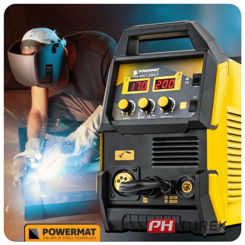 Spawarka Migomat inwertorowy PM-IMGT-200LP 3w1: MIG/MAG, MMA0, TIG LIFT