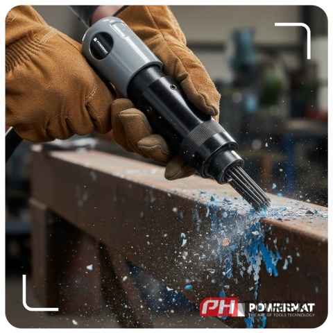 Młotek igłowy pneumatyczny do czyszczenia 4500/min 19 igieł PM-PMI-19T