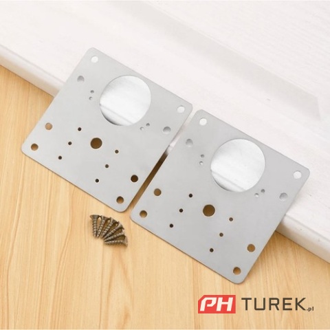 Płytka do naprawy zawiasów meblowych,szafek zestaw naprawczy/ zestaw 4 szt