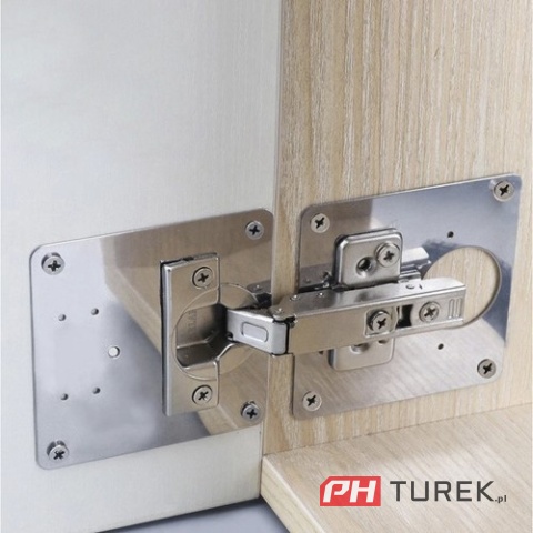 Płytka do naprawy zawiasów meblowych,szafek zestaw naprawczy/ zestaw 4 szt