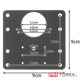 Płytka do naprawy zawiasów meblowych,szafek zestaw naprawczy/ zestaw 4 szt