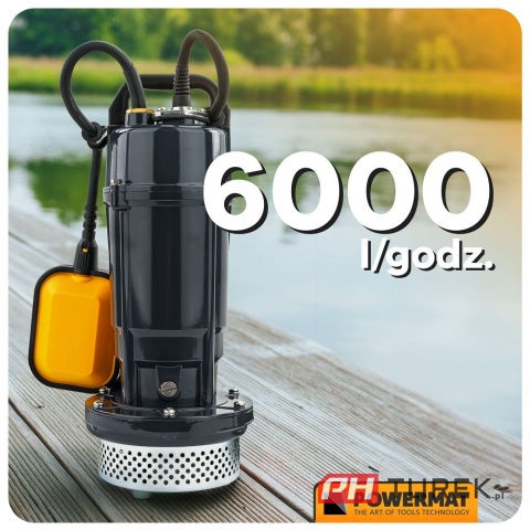 Pompa PM-PDWB-750JP do wody czystej z pływakiem 50w 6000 l/h
