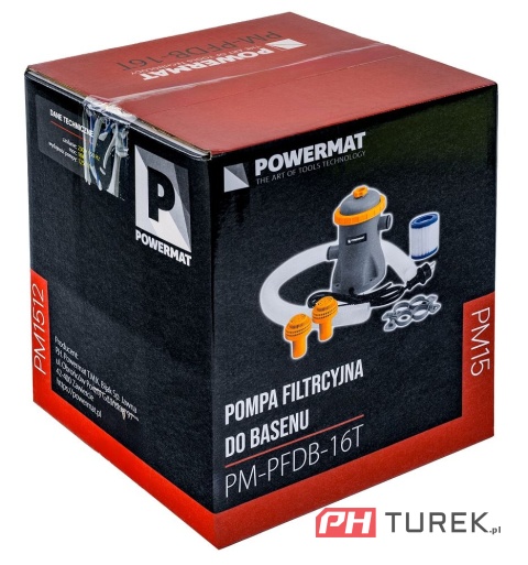 Pompa filtrująca do basenu wody 1250 l/h 16w 32mm zestaw węże I filtry