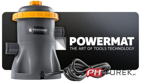 Pompa filtrująca do basenu wody 1250 l/h 16w 32mm zestaw węże I filtry