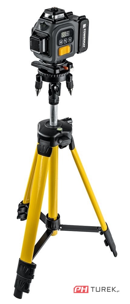 Poziomica laser krzyżowy 4d 360° 40m powermat pm-plk-4dm3