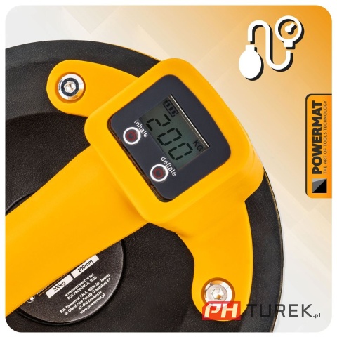 Przyssawka próżniowa akumulatorowa 200KG Powermat PM-APPS-200M