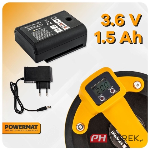 Przyssawka próżniowa akumulatorowa 200KG Powermat PM-APPS-200M