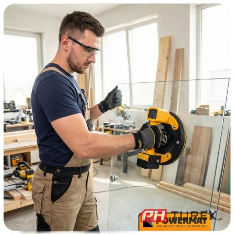 Przyssawka próżniowa akumulatorowa 200KG Powermat PM-APPS-200M