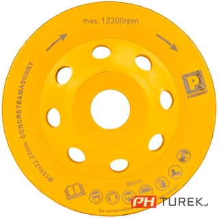 Tarcza diamentowa garnkowa do szlifowania betonu , kostki brukowej 125mm