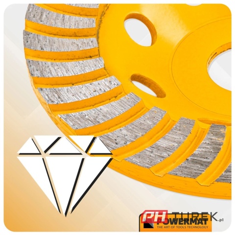 Tarcza diamentowa garnkowa do szlifowania betonu , kostki brukowej 125mm