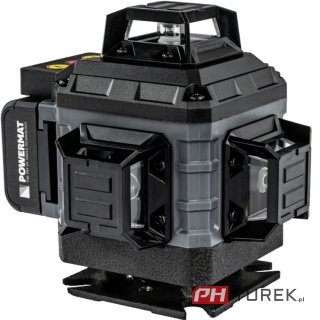 Poziomica laserowa krzyżowa 4d 16 lini zielony laser 360° 40m statyw