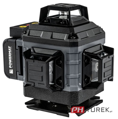 Poziomica laserowa krzyżowa 4d 16 lini zielony laser 360° 40m statyw