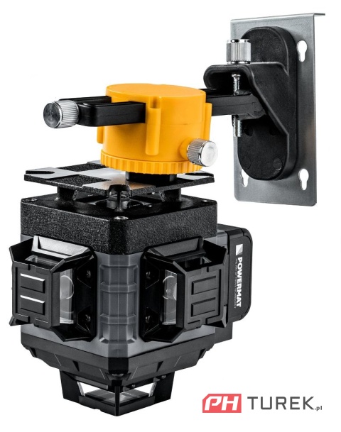 Poziomica laserowa krzyżowa 4d 16 lini zielony laser 360° 40m statyw