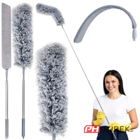 Szczotka do kurzu miotełka teleskopowa z 2 różnymi końcówkami 250cm xl