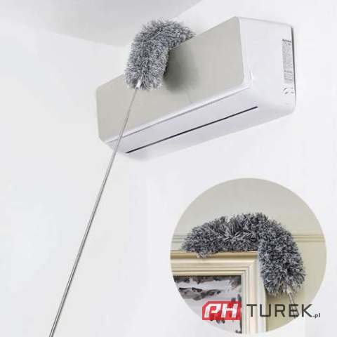 Szczotka do kurzu miotełka teleskopowa z 2 różnymi końcówkami 250cm xl