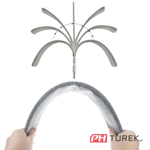Szczotka do kurzu miotełka teleskopowa z 2 różnymi końcówkami 250cm xl