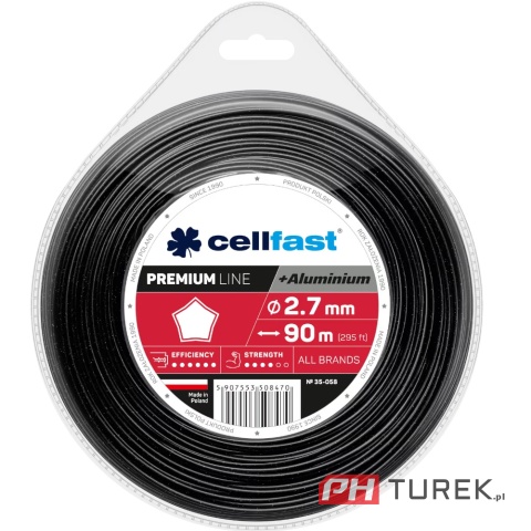 Żyłka tnąca cellfast premium 2,7mm 90m gwiazdka
