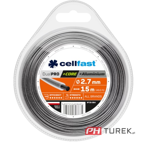 Żyłka tnąca cellfast z rdzeniem Dual PRO – okrągła 2,7 mm 15 m