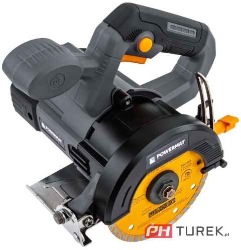 Przecinarka do glazury 1400W 125mm cięcie 45° cięcie suche, mokre Powermat