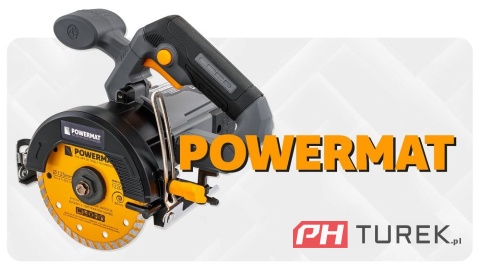 Przecinarka do glazury 1400W 125mm cięcie 45° cięcie suche, mokre Powermat