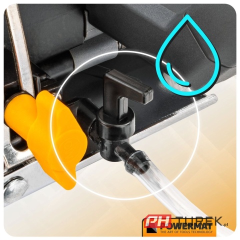 Przecinarka do glazury 1400W 125mm cięcie 45° cięcie suche, mokre Powermat