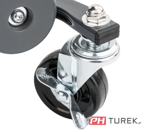 Siedzisko, krzesło warsztatowe na kółkach 3 tacki na narzędzia PM-SWA-200T