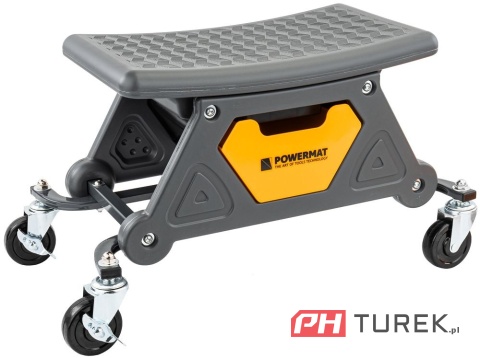 Siedzisko, krzesło warsztatowe na kółkach 3 tacki na narzędzia PM-SWA-200T