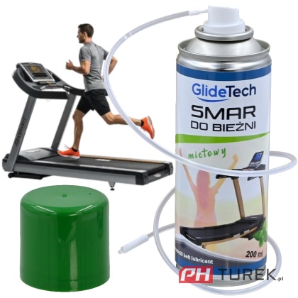 Smar do bieżni treningowych silikonowy spray profesjonalny - 200 ml miętowy