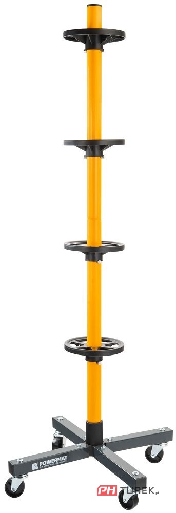 Stojak na koła stelaż na opony felgi regał mobilny na kółkach powermat
